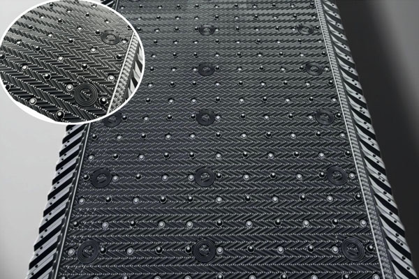 1200mm Wide Dual Ripple Pattern Cooling Tower Packing Material